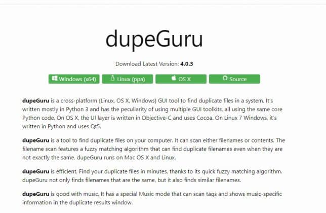 dupeguru for windows 7