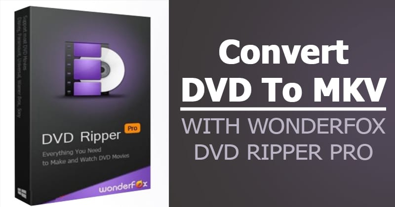 How To Convert DVD To MKV With WonderFox DVD Ripper Pro?