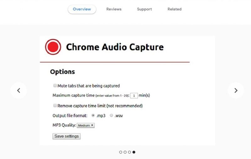 chrome audio capture