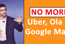 No More Uber, Ola In Google Maps