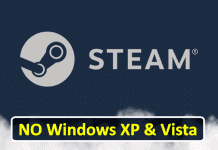 OH NO! Steam Will Stop Working On Windows XP And Vista