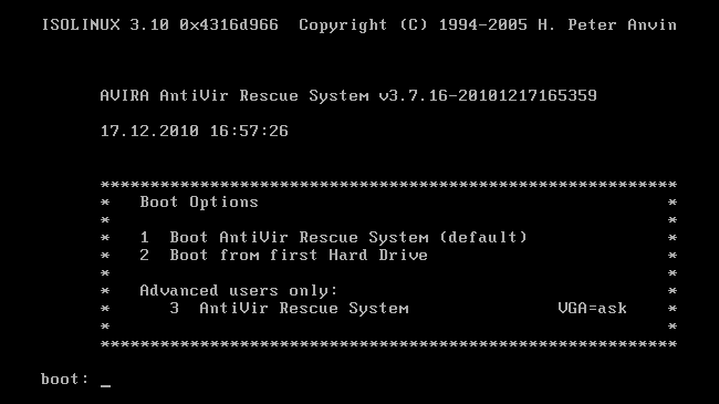 how to make avast rescue disk