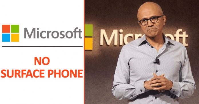 Bad News: Microsoft Is Not Working On A Surface Phone