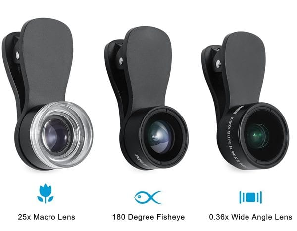 AMIR 3-in-1 Clip-On Lens