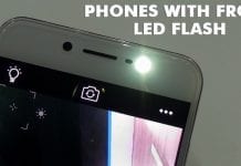 Top 5 Best Android Mobile Phones with Front LED Flash 2019
