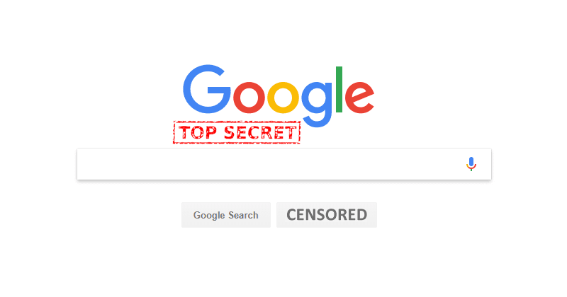 Google Secretly Preparing A Censored Version Of Its Search Engine