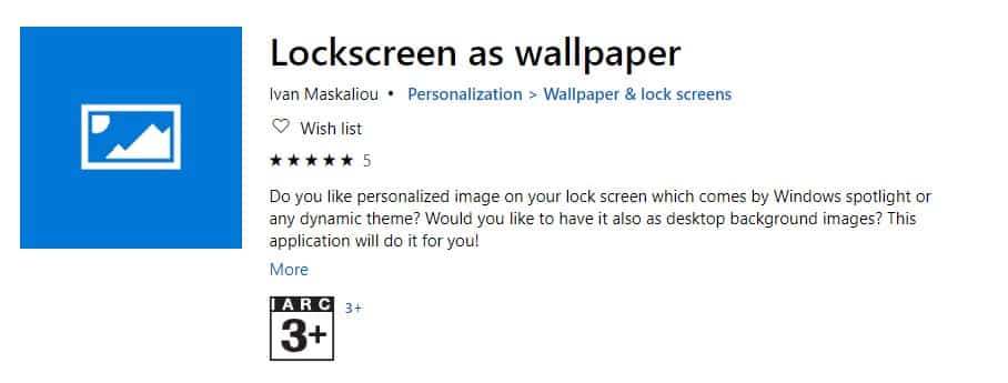 Lockscreen as wallpaper