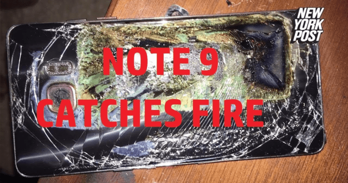 OMG! Samsung Galaxy Note 9 Explodes Inside Woman's Purse