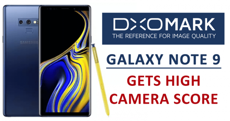 galaxy note 9 dxomark