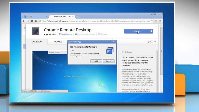 Chrome Eksternt skrivebord