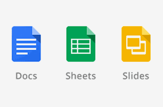 Google Dokumentumok, Google Táblázatok, Google Slide