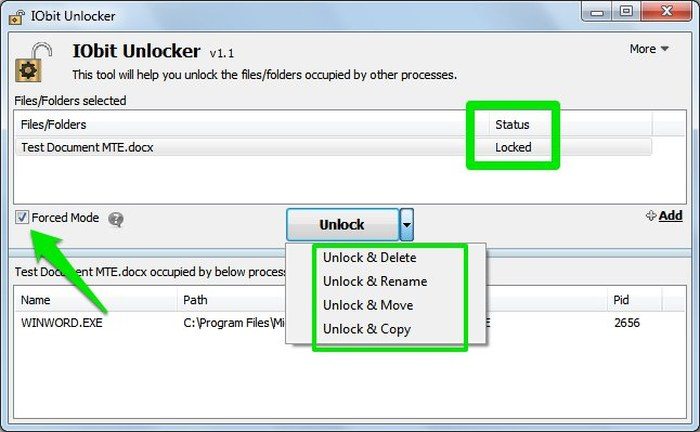 Using iOBit Unlocker