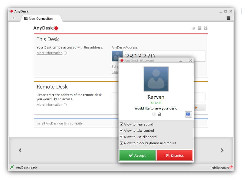 anydesk remote desktop software