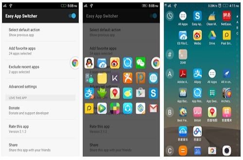 App switcher for android