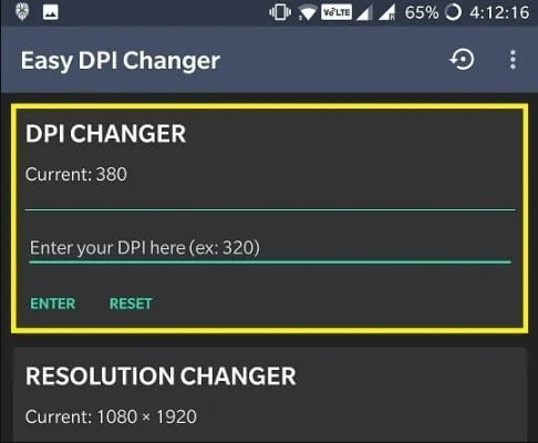 Menggunakan Easy DPI Changer