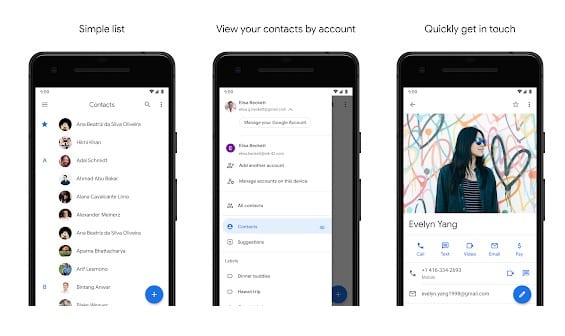 Google contacts app for android 4