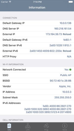 Temukan Server DNS - iOS