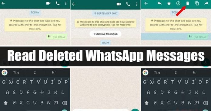 Read Deleted Messages On Whatsapp