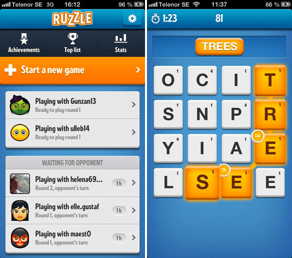 Ruzzle - Най-добрата игра с думи за Android