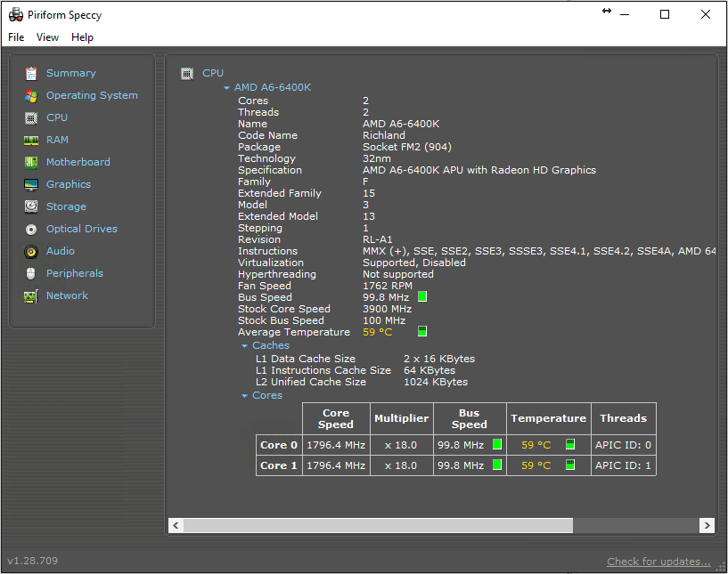 piriform speccy windows 10