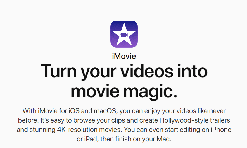 iMovie