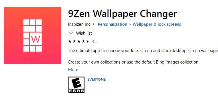 9Zen Wallpaper Changer