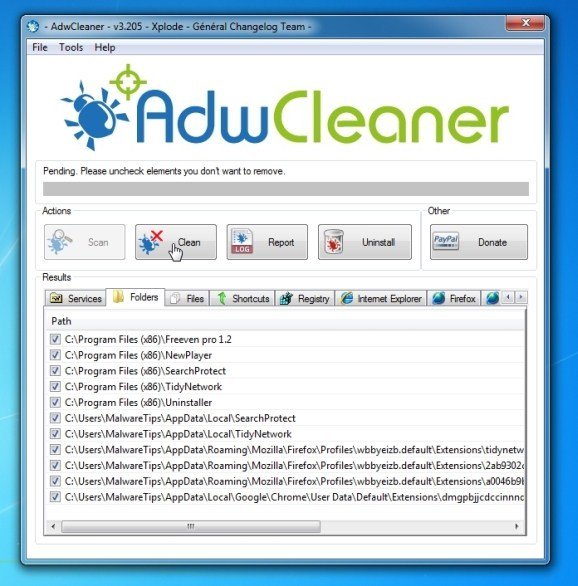 Använder AdwCleaner