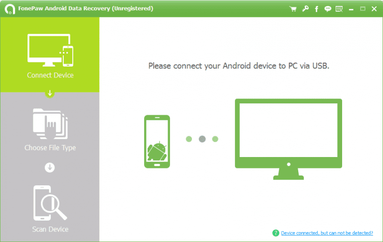 connect fonepaw android data recovery