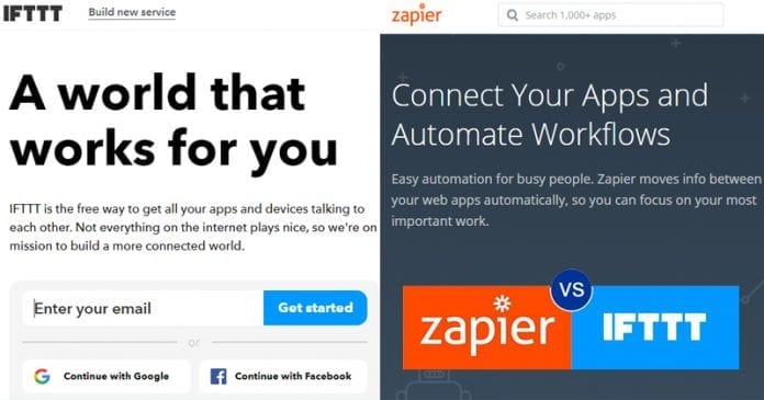 IFTTT vs Zapier: What's the Difference?