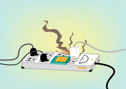 Picos elétricos e surtos de energia