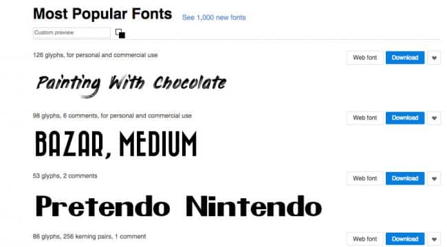 Abstract fonts