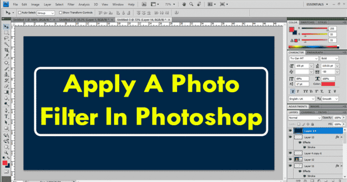 How To Apply A Photo Filter In Adobe Photoshop
