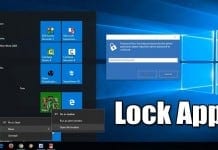 How to Lock Specific Apps in Windows 10