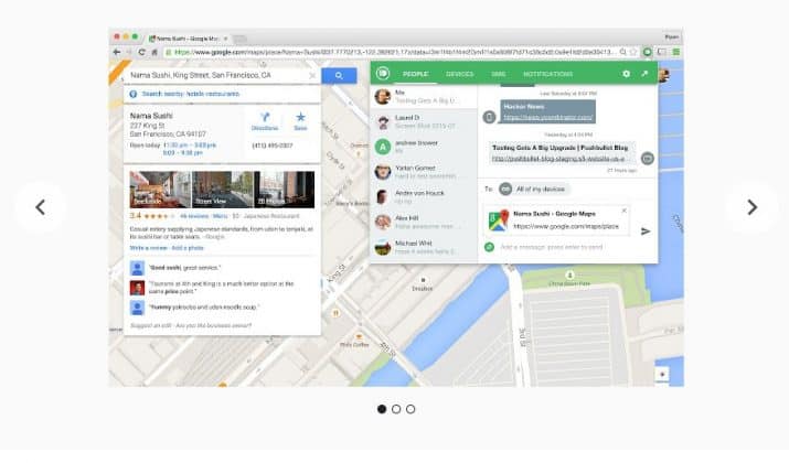 pushbullet chrome extension