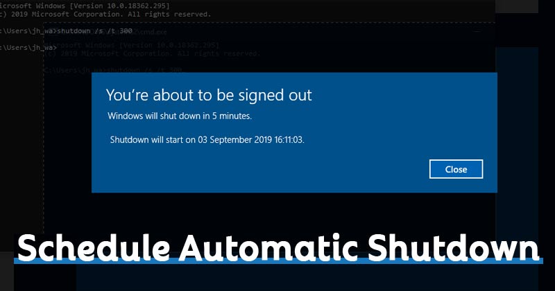 How to Schedule a Shutdown in Windows 10 PC