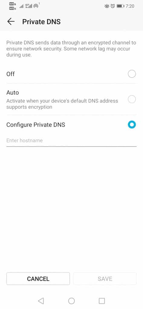 Configure Private DNS