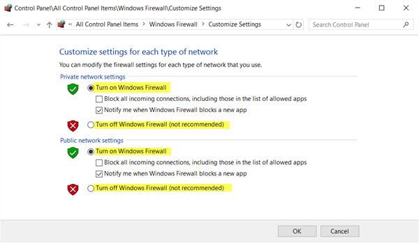 Disable Firewall Tools