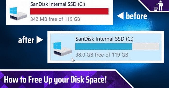 How To Free Up Disk Space After Updating Windows 10