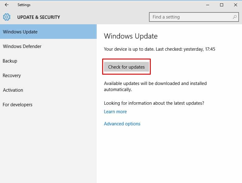 how to fix pending download on windows 10