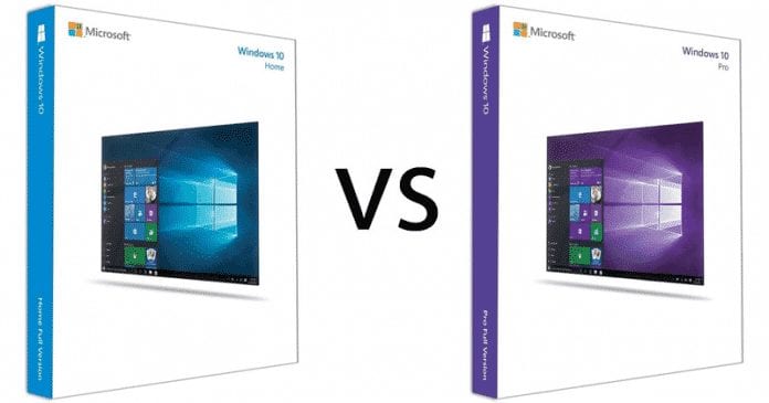 What Is The Difference Between Windows 10 Pro And Windows 10 Home