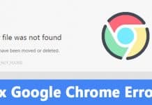 How To Fix 'ERR_FILE_NOT_FOUND' Error From Chrome Browser