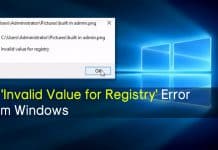 How To Fix 'Invalid Value for Registry' Error From Windows 10/11