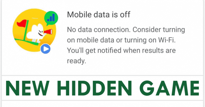 No internet? The Google App Has A New Hidden Game