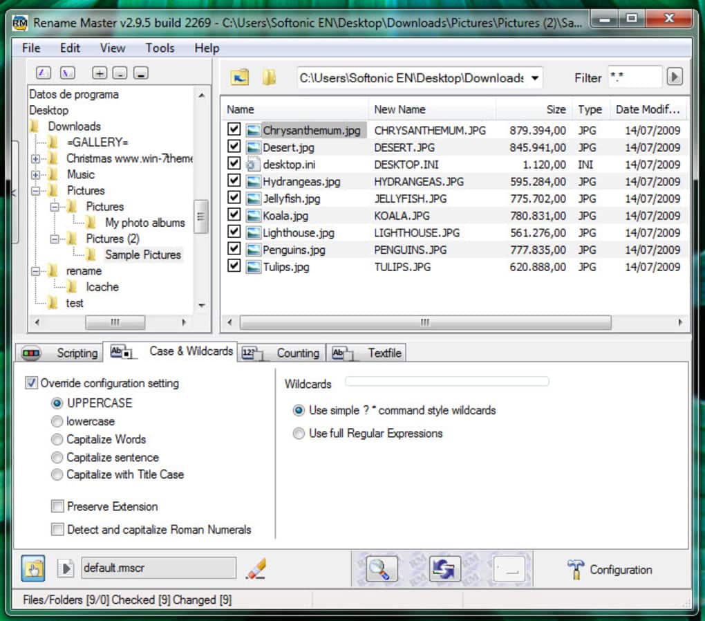 batch file rename windows 7