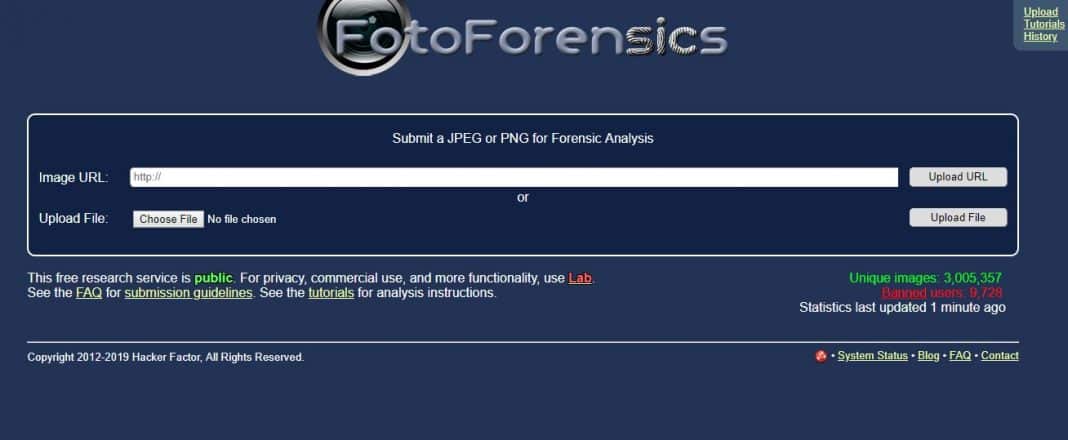 Usar FotoForensics