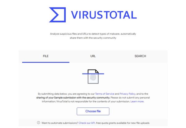 Use VirusTotal On Your Browser