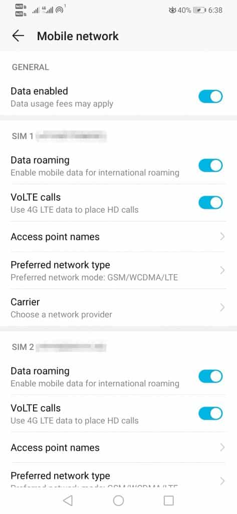 Tap on 'Mobile Networks'