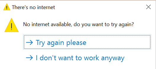 Check whether the Internet is working Or Not