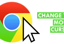 Change The Mouse Cursor In Google Chrome Browser