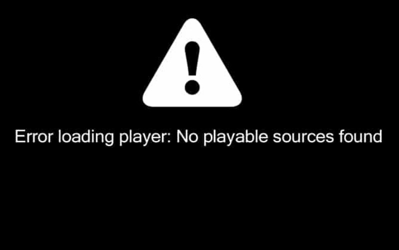How To Fix Error loading player: No playable sources found Error Message